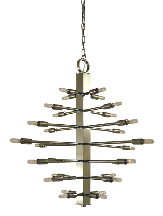 Framburg 28-Light Polished Nickel Simone Chandelier 4408-PN