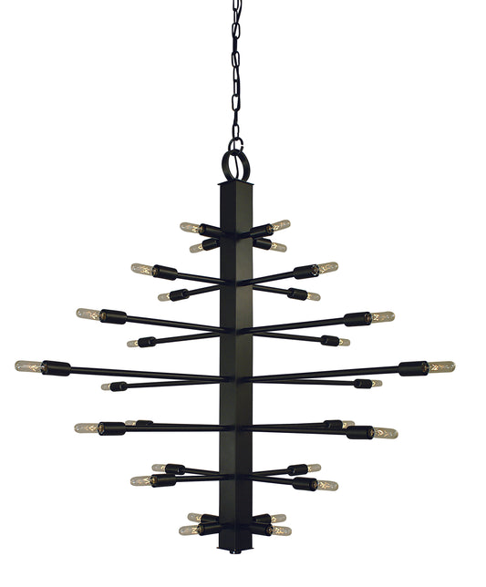 Framburg 28-Light Mahogany Bronze Simone Chandelier 4409-MB