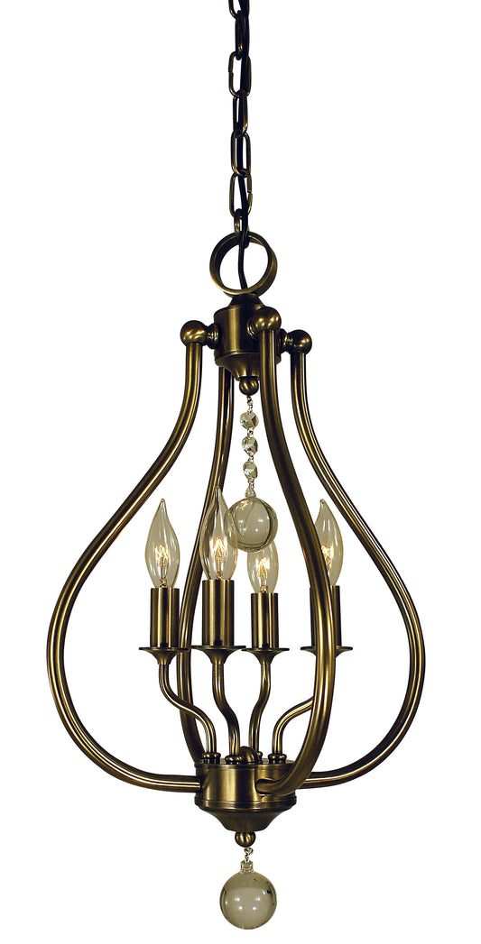 Framburg 4-Light Antique Brass Dewdrop Pendant 4444-AB