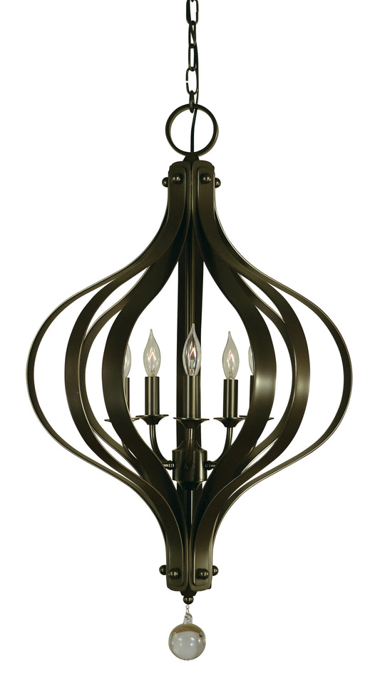 Framburg 5-Light Mahogany Bronze Aries Chandelier 4585-MB