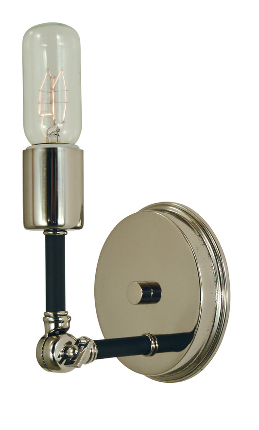 Framburg Polished Nickel Matte Black Felix Sconce 4681-PN-MBLACK