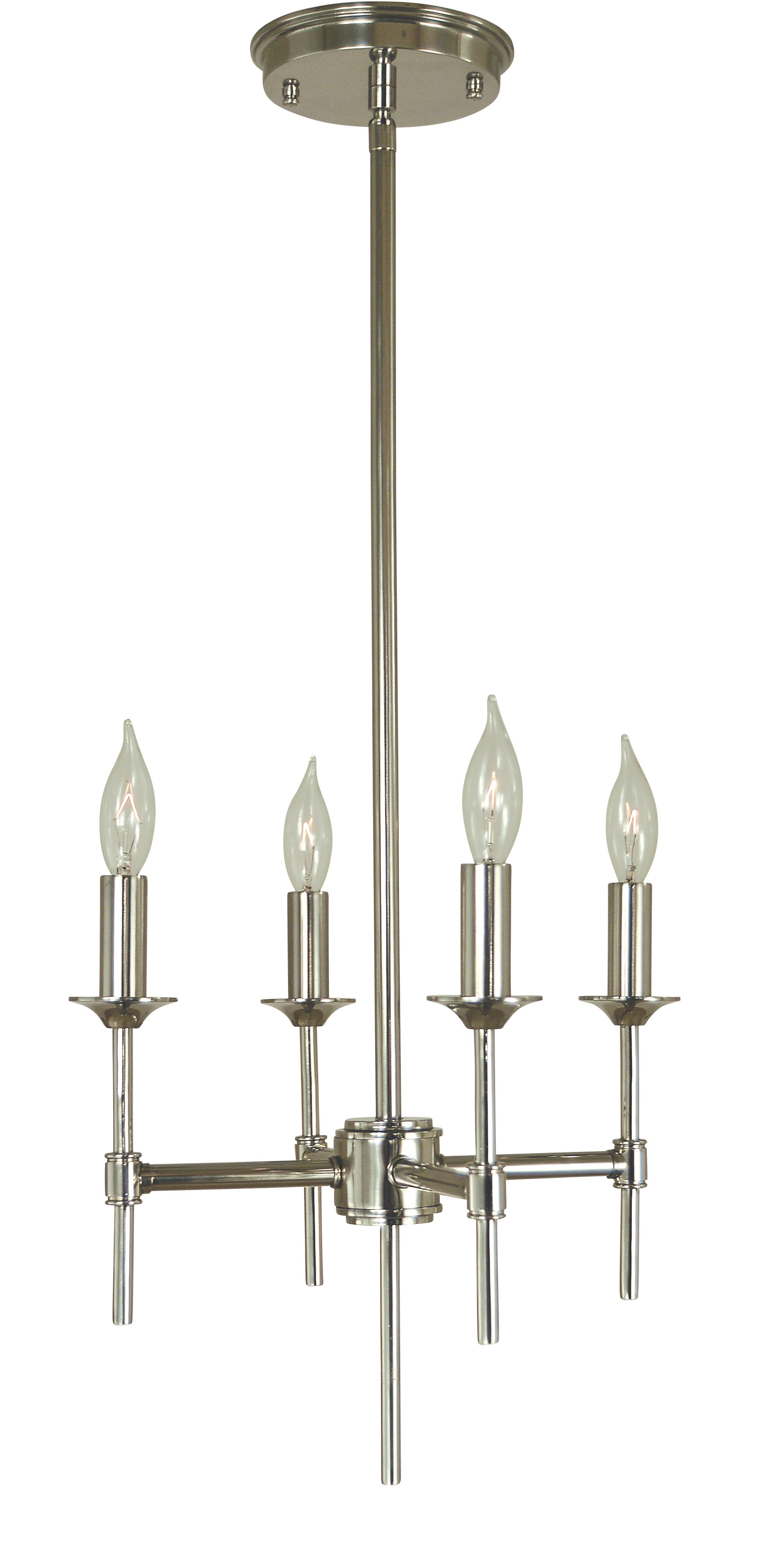 Framburg 4-Light Polished Nickel Chandler Chandelier 4694-PN