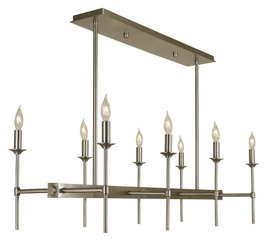 Framburg 8-Light Brushed Nickel Chandler Island 4698-BN