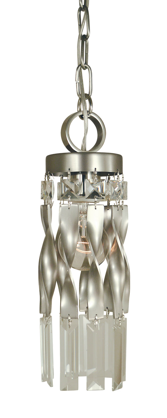 Framburg Satin Pewter Polished Nickel Adele Mini Pendant 4718-SP-PN