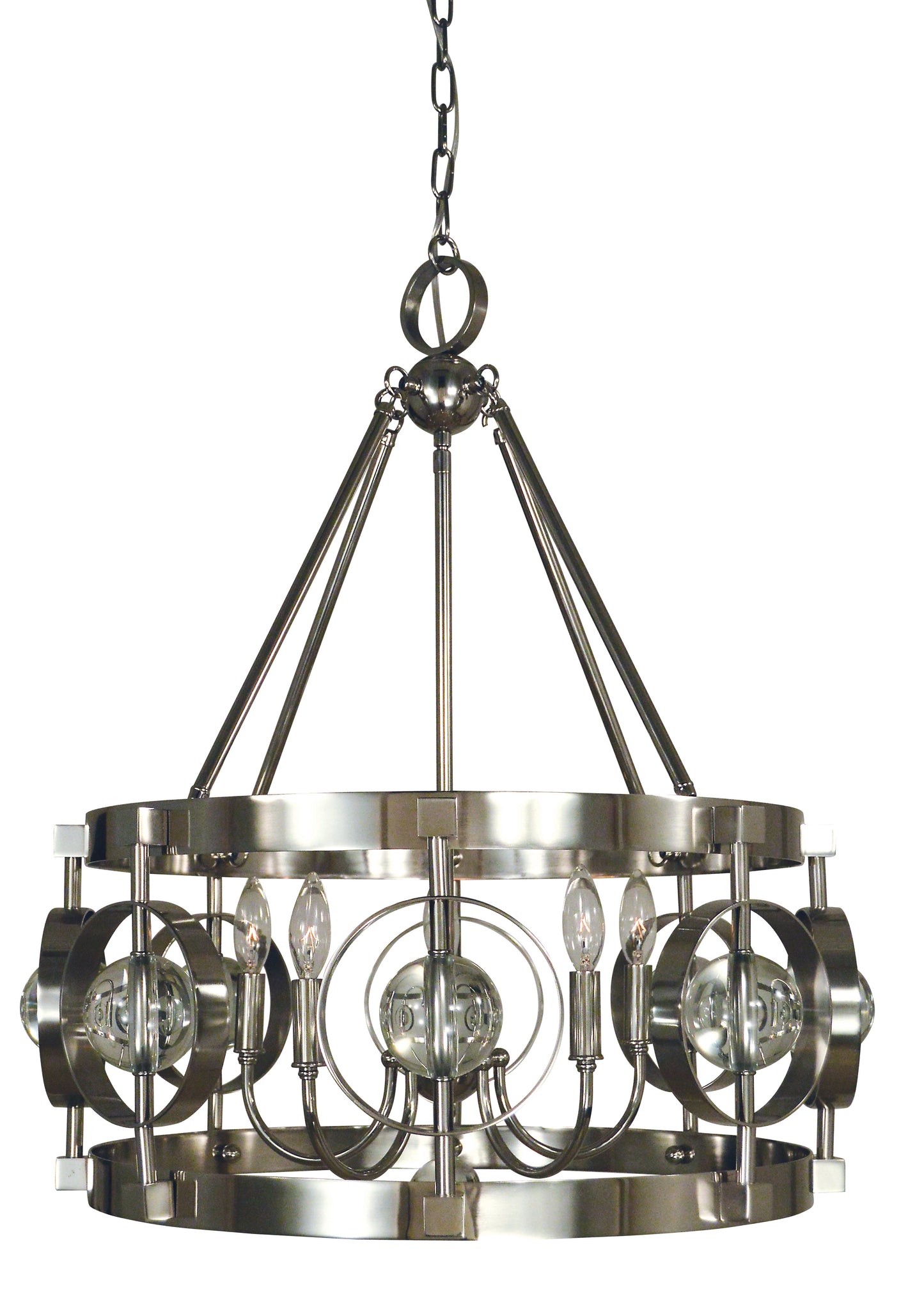 Framburg 5-Light Ephemeris Dining Chandelier 5035-PN