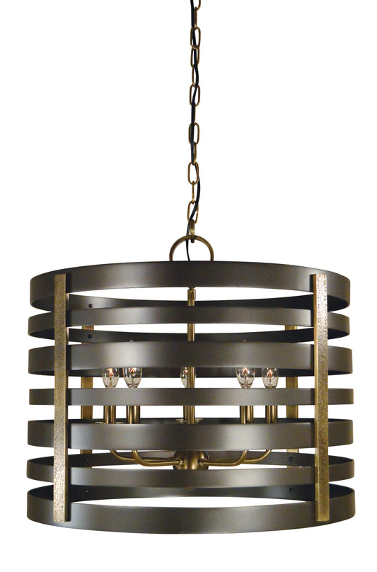 Framburg 5-Light Pastoral Dining Chandelier 5095-MB-AB