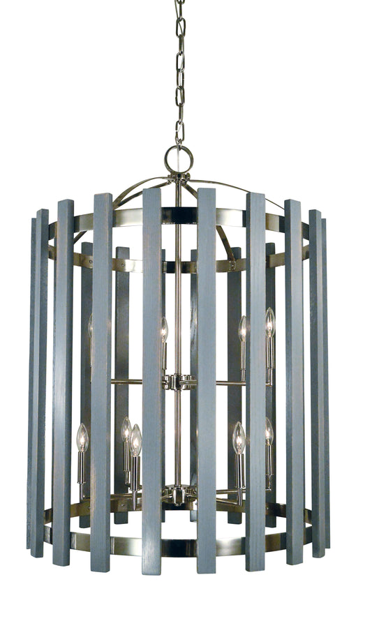 Framburg 12-Light Arcadia Foyer Chandelier 5128-PN