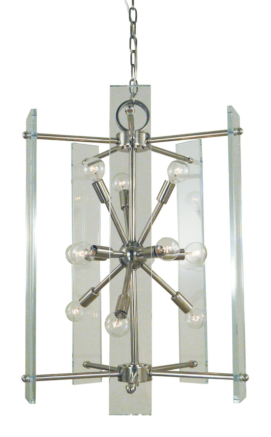 Framburg 11-Light Polished Nickel Metrocraft Chandelier 5300-PN