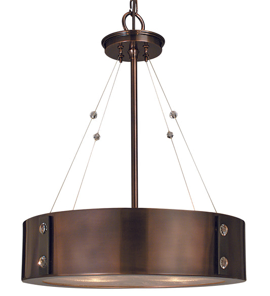 Framburg 4-Light Roman Bronze Ebony Oracle Dinette Chandelier 5392-RB-EB