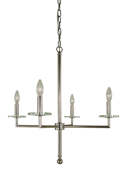 Framburg 4-Light Matte Black Muse Dining Chandelier 5454-MBLACK