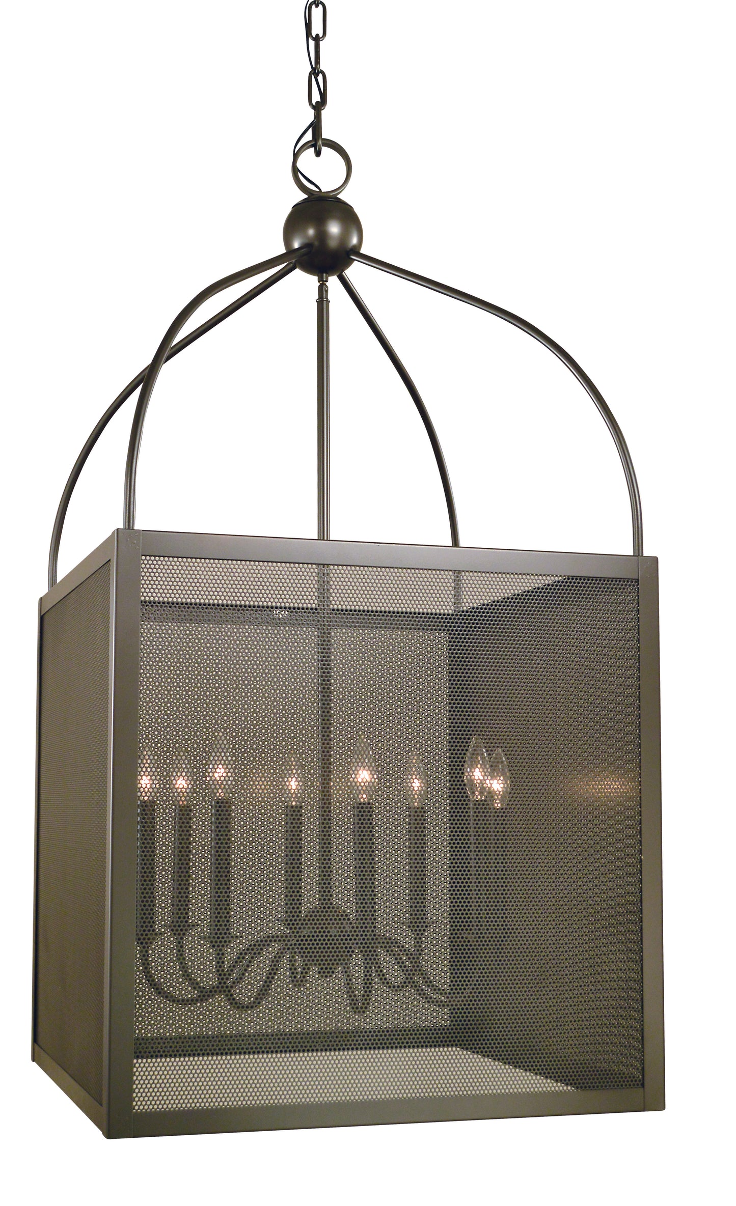 Framburg 8-Light Mahogany Bronze Windsor Foyer Chandelier 5468-MB