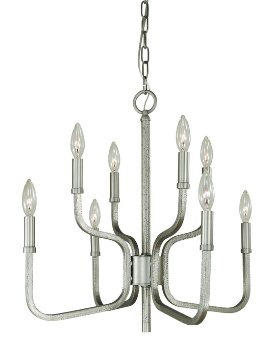 Framburg 8-Light Satin Pewter Heidelberg Dining Chandelier 5488-SP