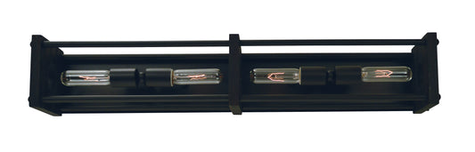 Framburg 4-Light Matte Black Industria Sconce 5534-MBLACK