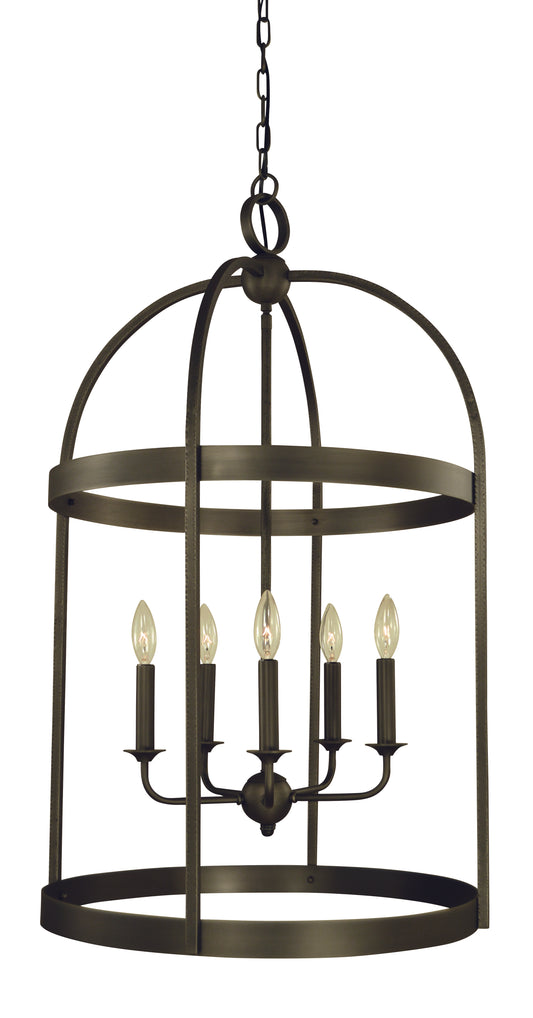 Framburg 5-Light Iron Heidelberg Foyer Chandelier 5645-IRON