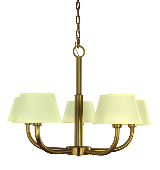 Framburg 5-Light Brushed Brass Emma Chandelier 5750-BR