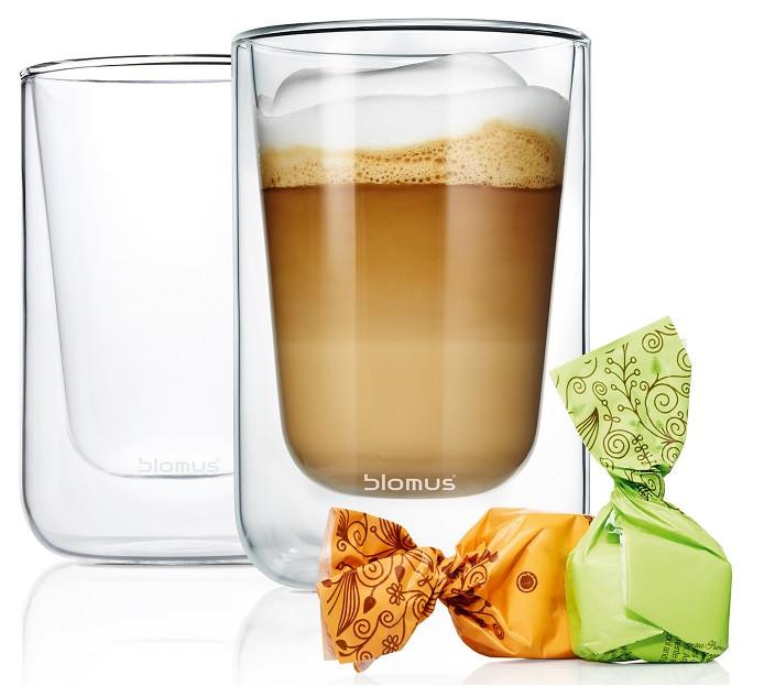 Blomus Germany Nero Cappuccino Tea Glass 63654