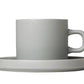 Blomus Germany Pilar Coffee Cups Saucers Mirage Grey 63911