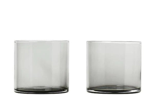 Blomus Germany Mera Drinking Glasses Low Ball Smoke 63915