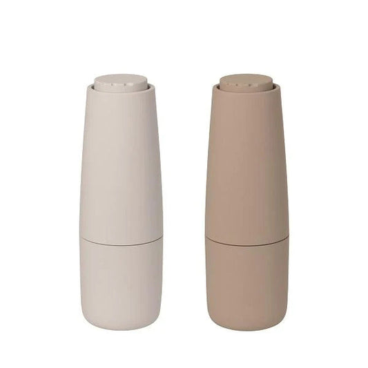 Blomus Germany Salpi Salt And Pepper Mill Nomad Tan Moonbeam Cream 63959