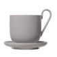 Blomus Germany Ro Coffee Cups Saucers Dove 64030