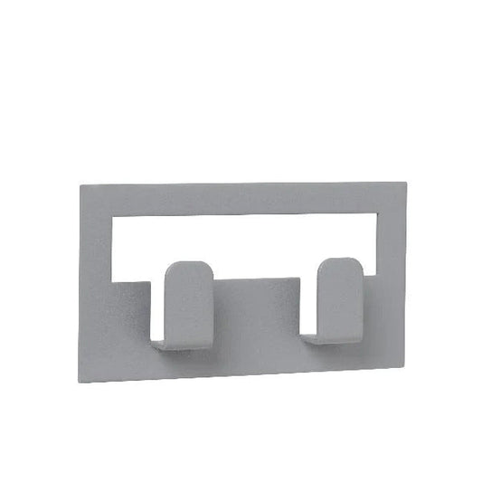 Blomus Germany Vindo Adhesive Double Towel Hook Sharkskin Grey 64180