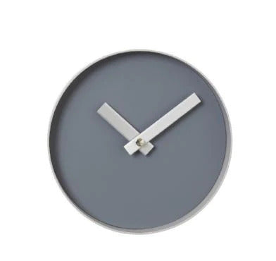 Blomus Germany Rim Wall Clock Steel Grey Face Ashes Roses Grey Rim 65908