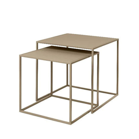 Blomus Germany Fera Nesting Tables Nomad Tan 65987