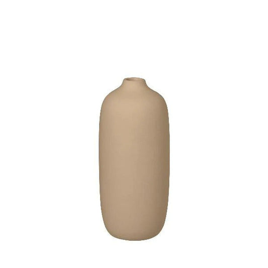 Blomus Germany Ceola Vase Ceramic Nomad Khaki 66172