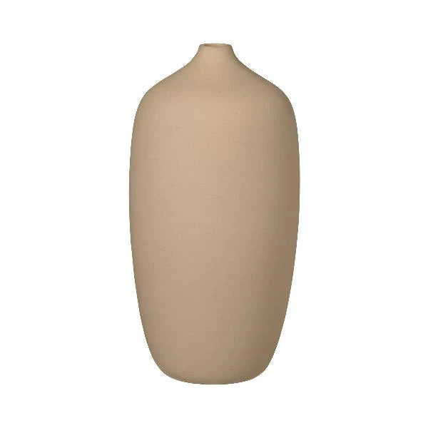 Blomus Germany Ceola Vase Ceramic Nomad Khaki 66173