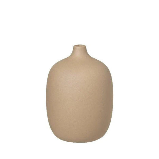 Blomus Germany Ceola Vase Ceramic Nomad Khaki 66174