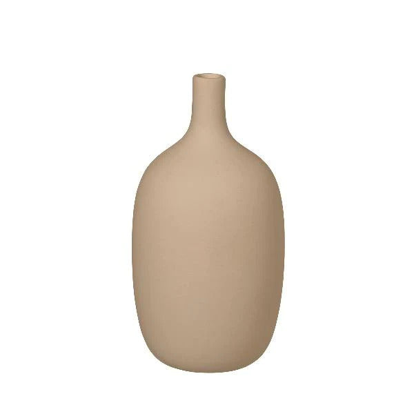 Blomus Germany Ceola Vase Ceramic Nomad Khaki 66176