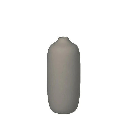 Blomus Germany Ceola Vase Ceramic Satellite Taupe 66242