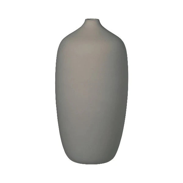Blomus Germany Ceola Vase Ceramic Satellite Taupe 66243