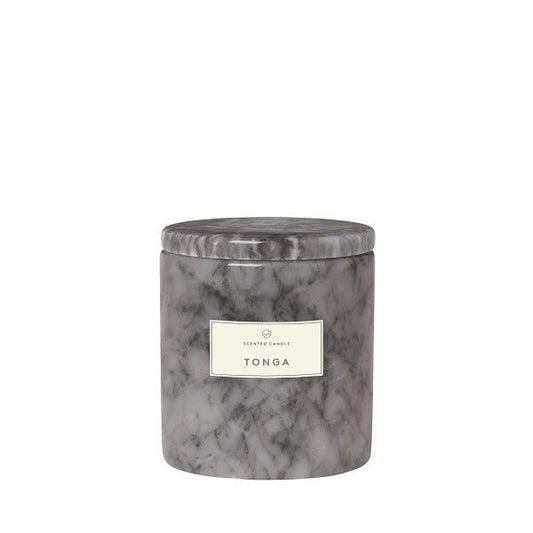 Blomus Germany Frable Scented Candle Marble Container Tonga Fragrance 66319