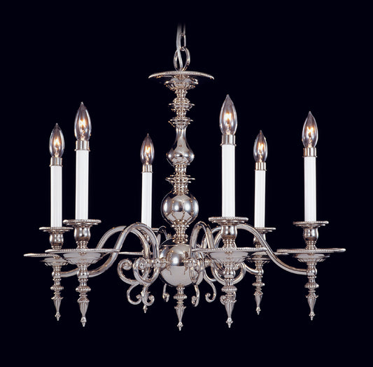 Framburg 6-Light Polished Silver Kensington Dining Chandelier 7446-PS