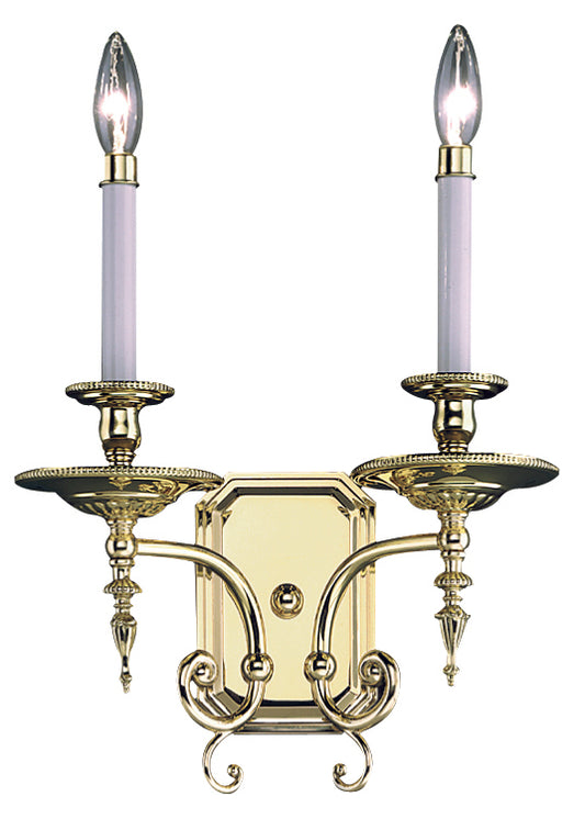 Framburg 2-Light Polished Brass Kensington Sconce 7662-PB