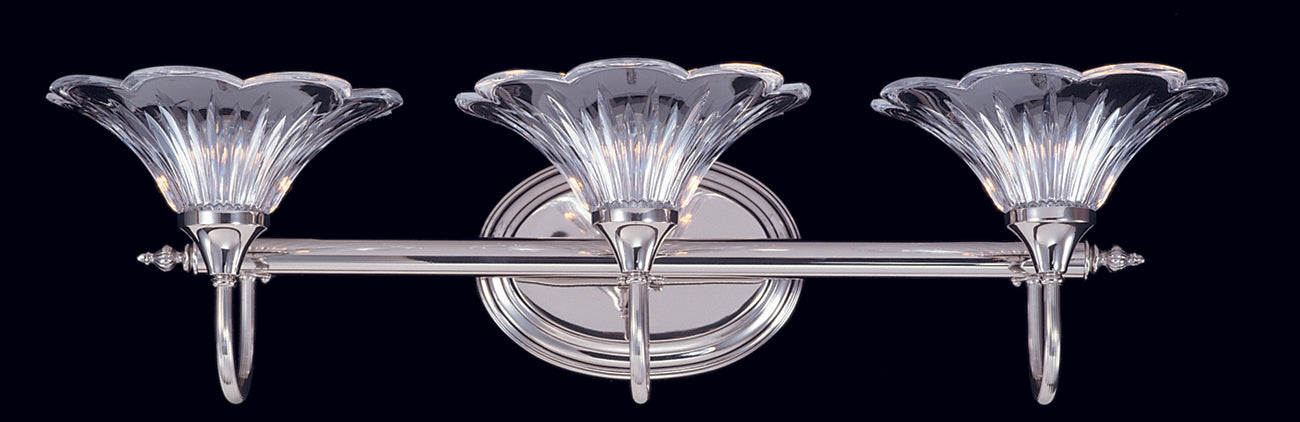 Framburg 3-Light Polished Silver Geneva Sconce 8733-PS
