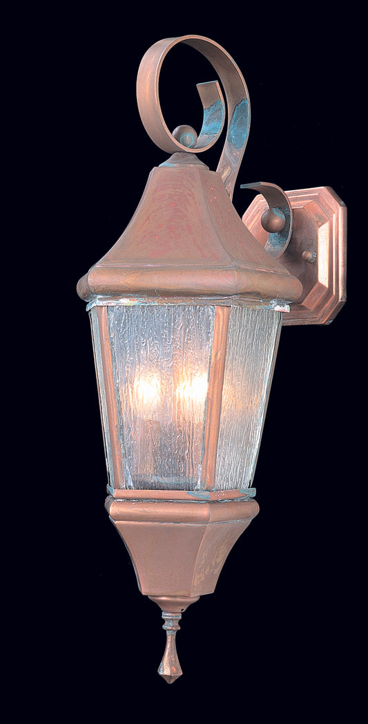 Framburg 3-Light Raw Copper Normandy Exterior Wall Mount 8740-RC-R