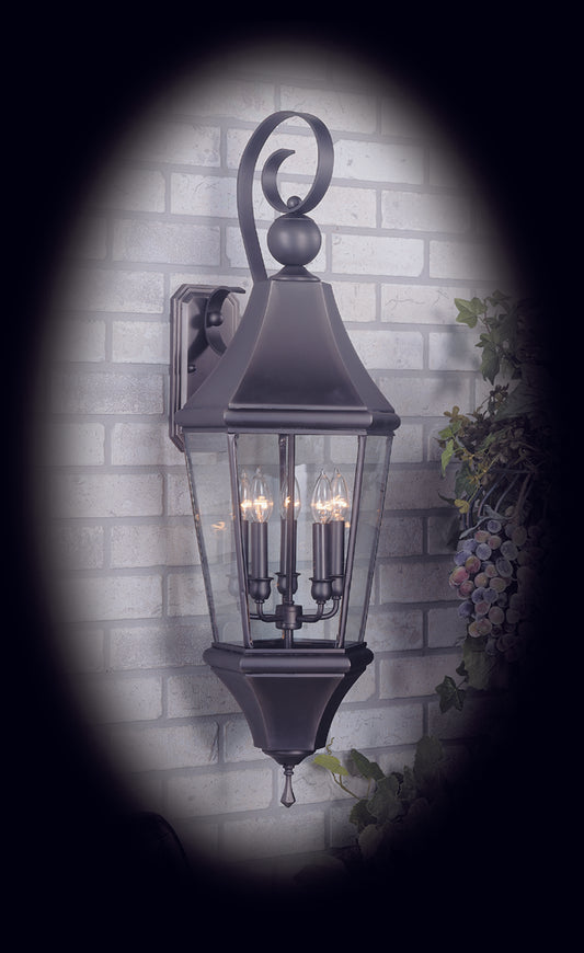 Framburg 5-Light Iron Normandy Exterior Wall Mount 8744-IRON