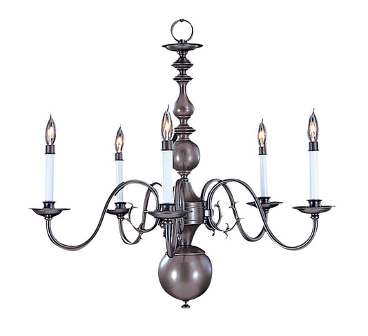 Framburg 5-Light Mahogany Bronze Jamestown Dining Chandelier 9125-MB