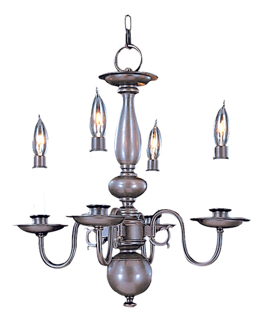 Framburg 4-Light Mahogany Bronze Jamestown Mini Chandelier 9143-MB