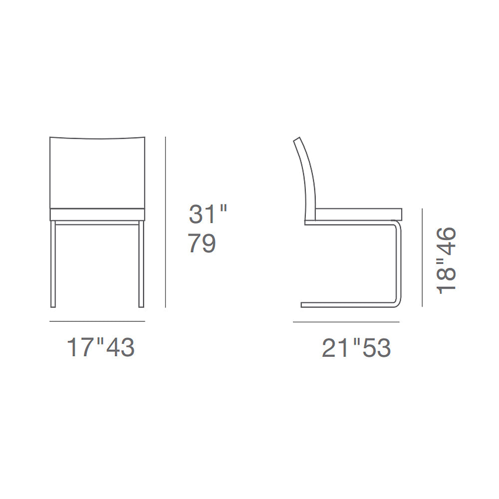 sohoConcept Aria Flat Chair Fabric