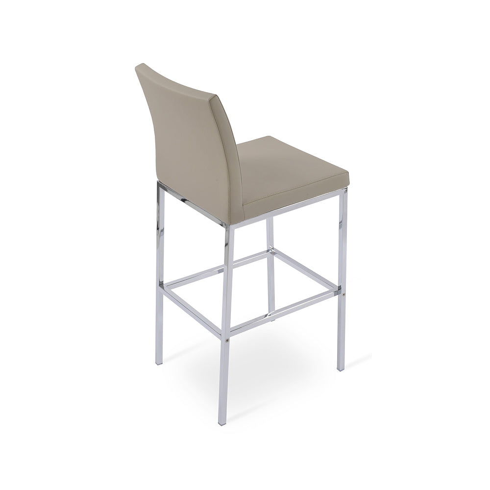 sohoConcept Aria Metal Counter Stool Leather