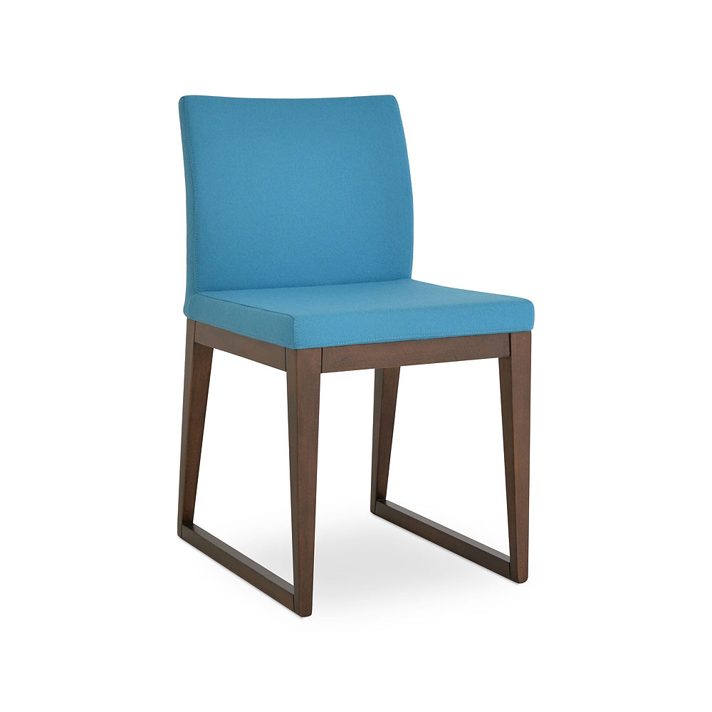 sohoConcept Aria Sled Wood Chair Fabric