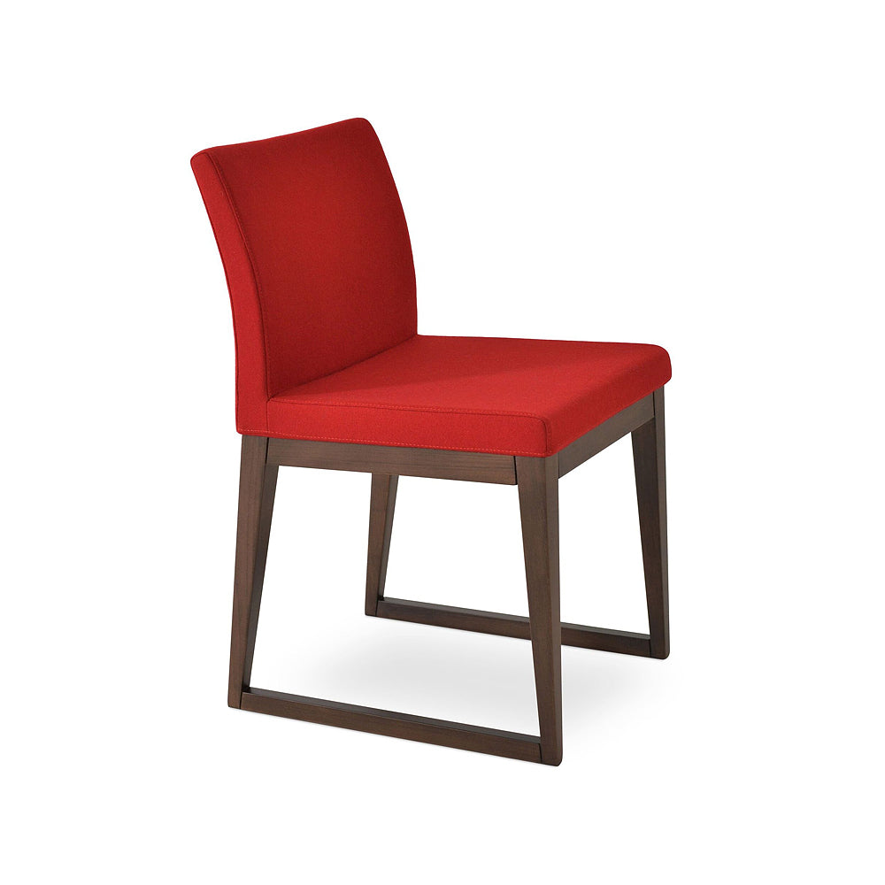 sohoConcept Aria Sled Wood Chair Fabric