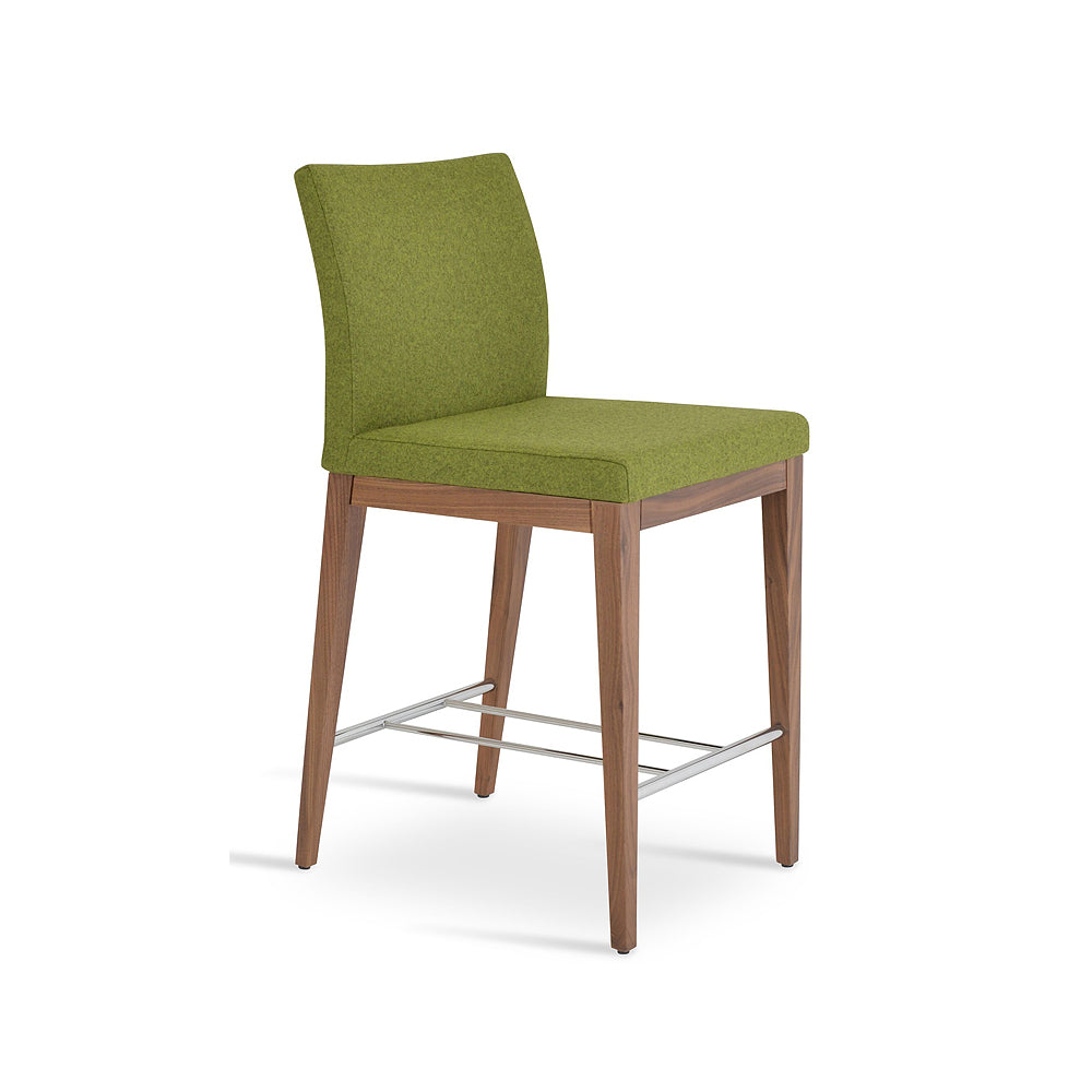 sohoConcept Aria Wood Bar Stool Fabric