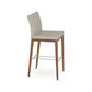 sohoConcept Aria Wood Counter Stool Leather