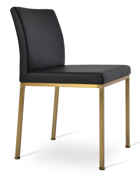 sohoConcept Aria Metal Dining Chair Leather