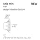 Artemide Aria Mini Wall Recessed 6W