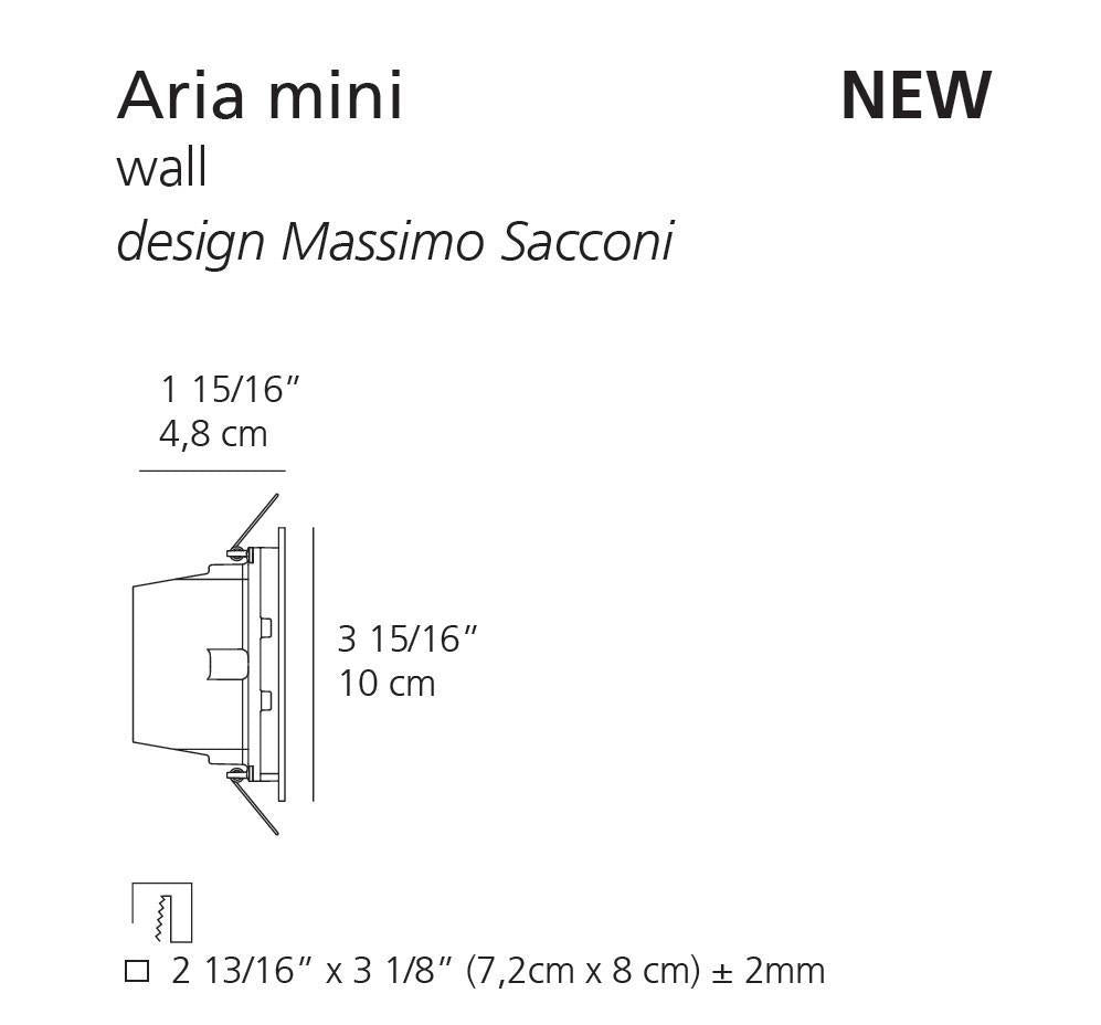 Artemide Aria Mini Wall Recessed 6W